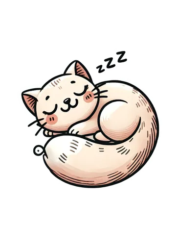 Cute cat sleeping